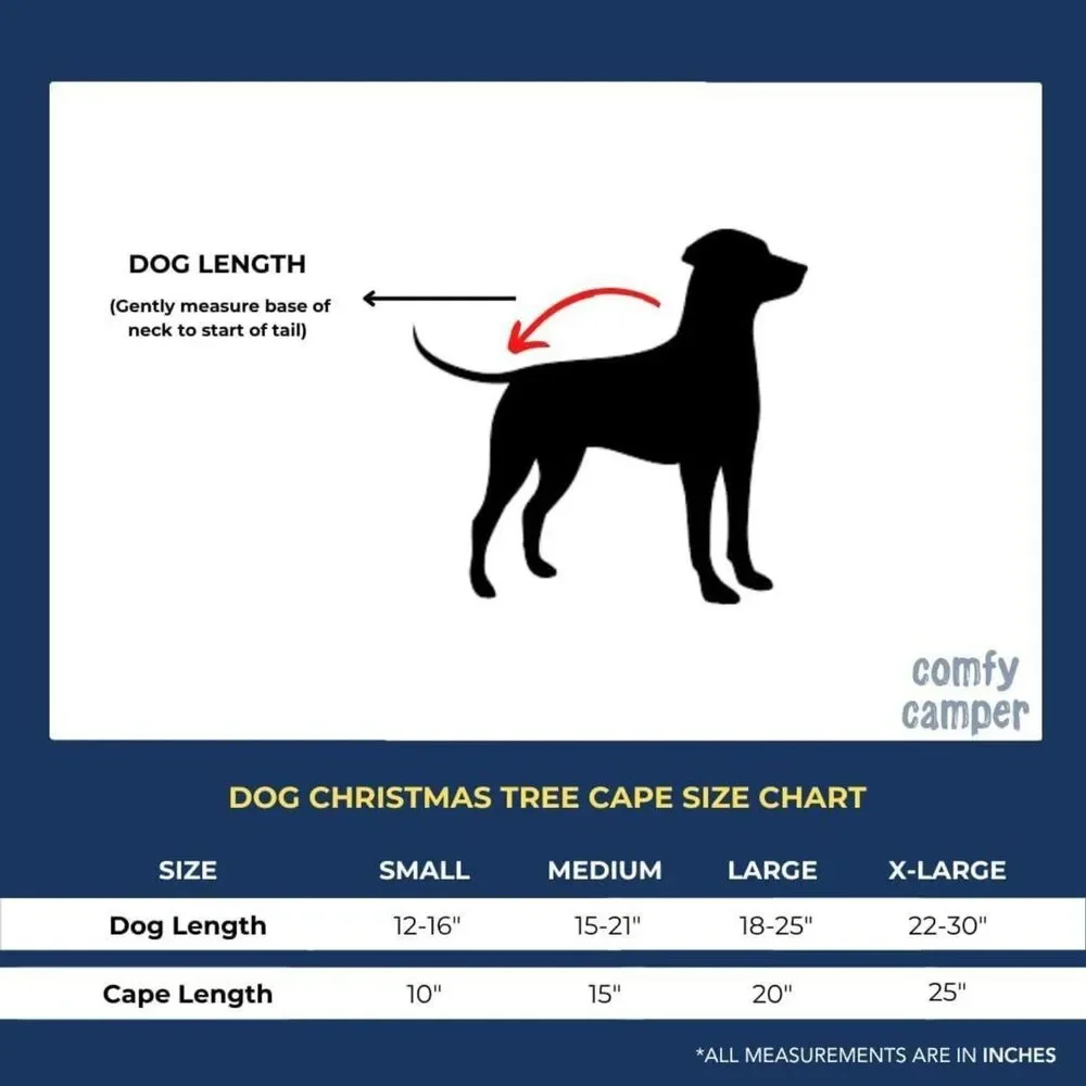 ComfyCamper Dog Christmas Tree Cape Xmas Costume Medium
